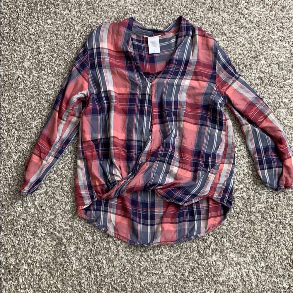 Small plaid shirt